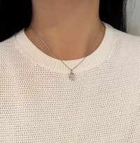Cable Link 18K White Gold Chain, 16.5" Long