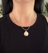 Boxy Braided Link Chain in 14K Gold, 17.75” Long (A)