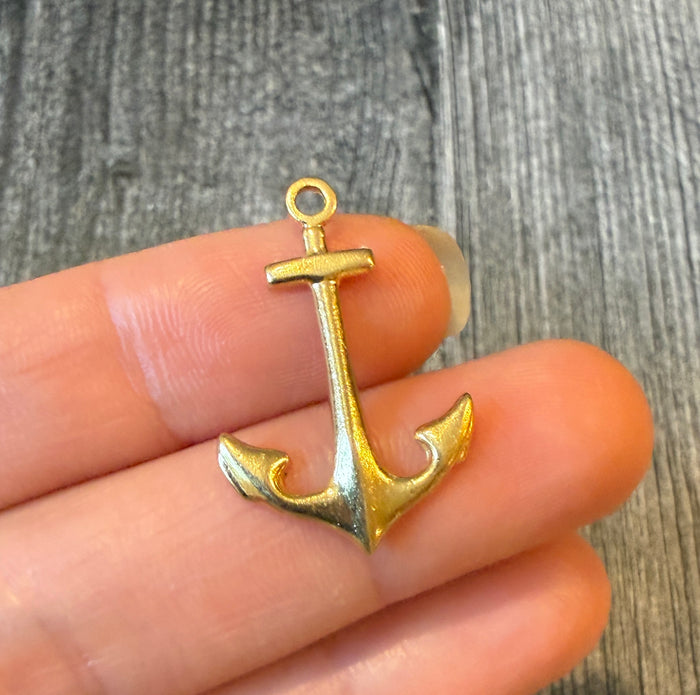 Midsized 18K Gold Anchor Charm