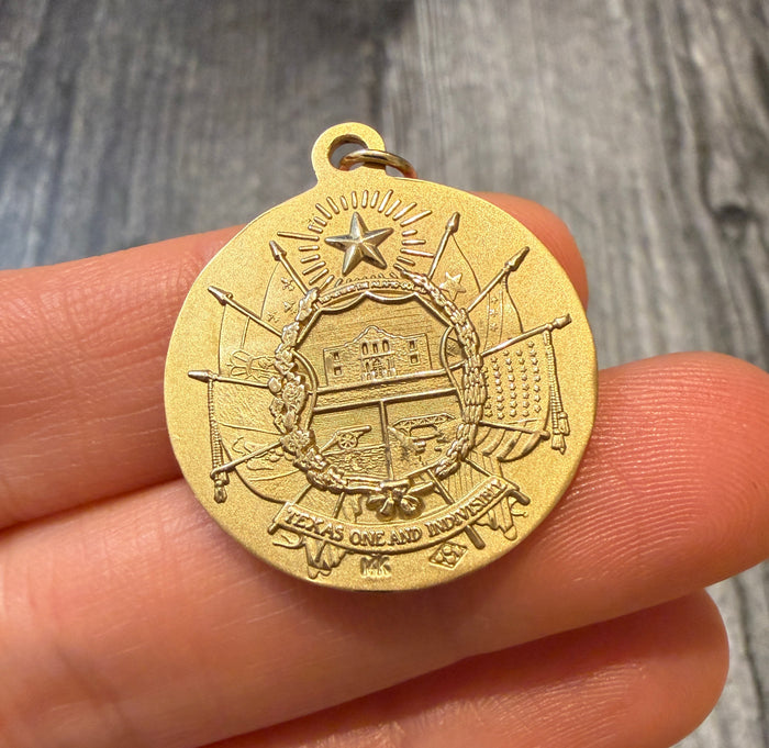 The State of Texas Charm in 14K Gold