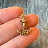 Small 14K Gold Anchor Charm