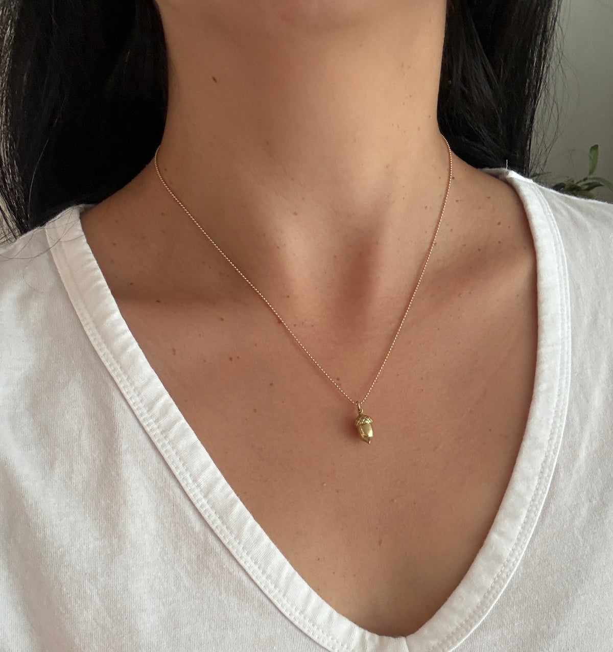 Classic 18K Gold Ball Chain, 18.25” Long