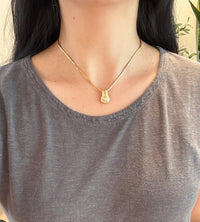 Di Modolo Diamond Slide Pendant and  18K Gold Double Row Snake Chain (i)