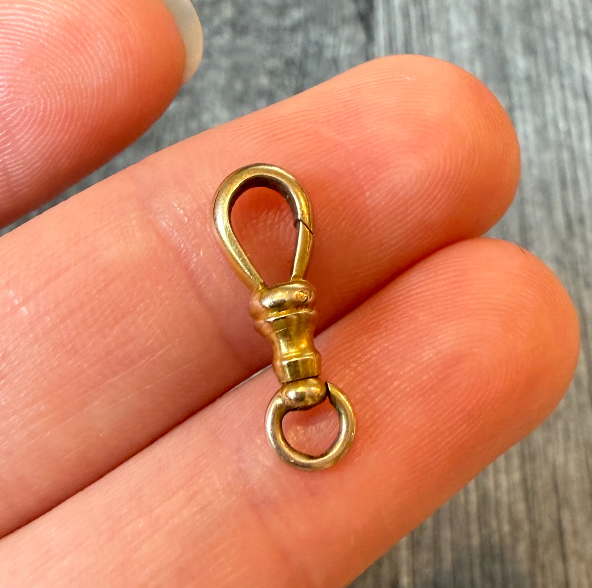 Antique 14K Gold Dog Clip