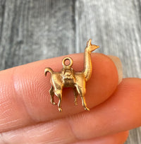 Vintage Llama Charm in 14K Gold