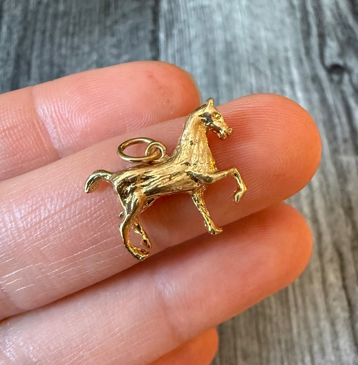 Horse Charm in 14K Gold