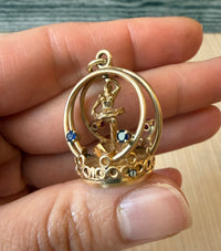 1960s Dankner "Living Charm" Spinning Ballerina in 14K Gold