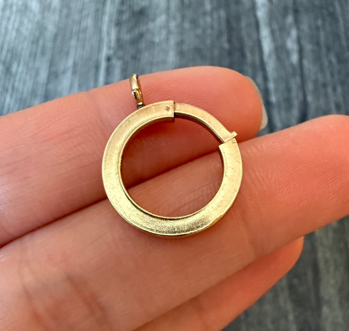 Larger Bolt Ring Clasp in 14K Gold