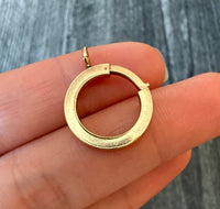 Larger Bolt Ring Clasp in 14K Gold