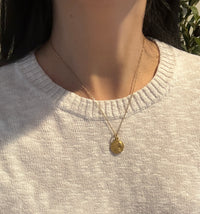Thin 14K Gold Mariner Link Chain, 18.5" Long (S)