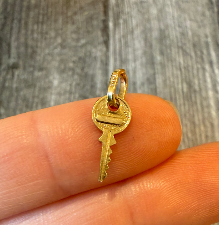 Mini Key Charm in 14K Gold