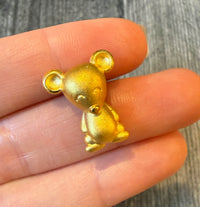 Cartoon Mouse Slide Charm in 24K Gold (I)