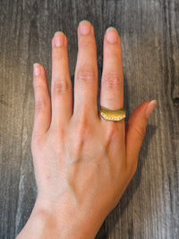 Diamond Cape or Jacket Ring in 18K Gold, Size 8 (I)