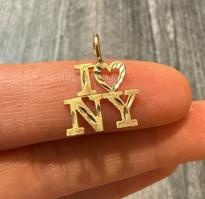 "I LOVE NY" 14K Gold Charm