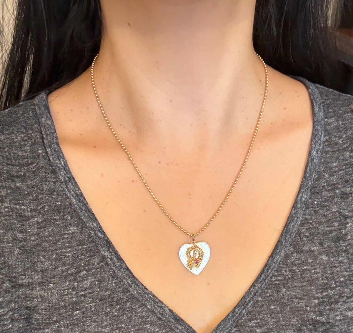 Classic Gold Ball Chain in 18K Gold, 20” Long (F)