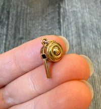 Small Whistle Charm in 14K Gold (S)