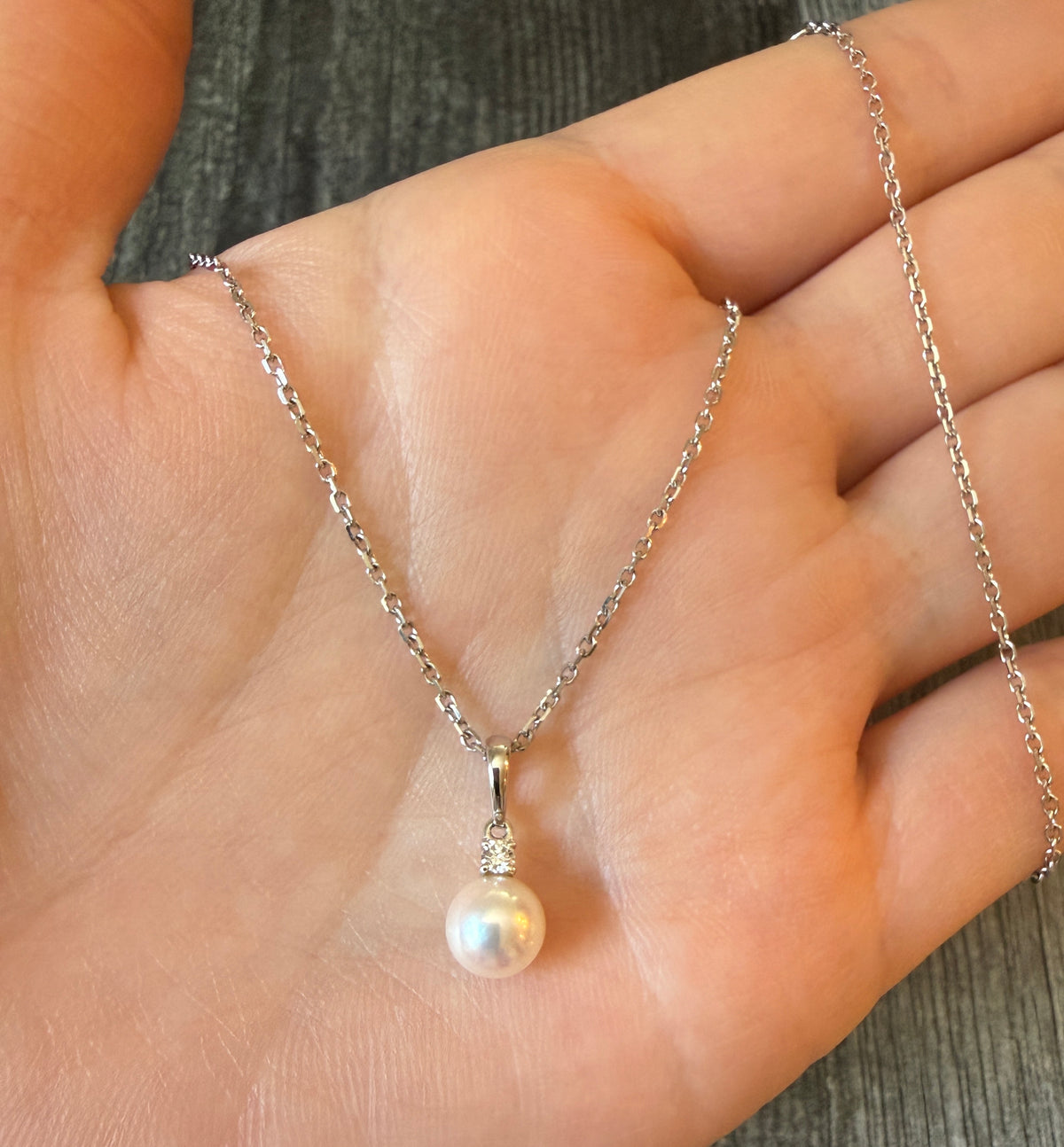 Mikimoto Akoya Pearl and Diamond Necklace (H)