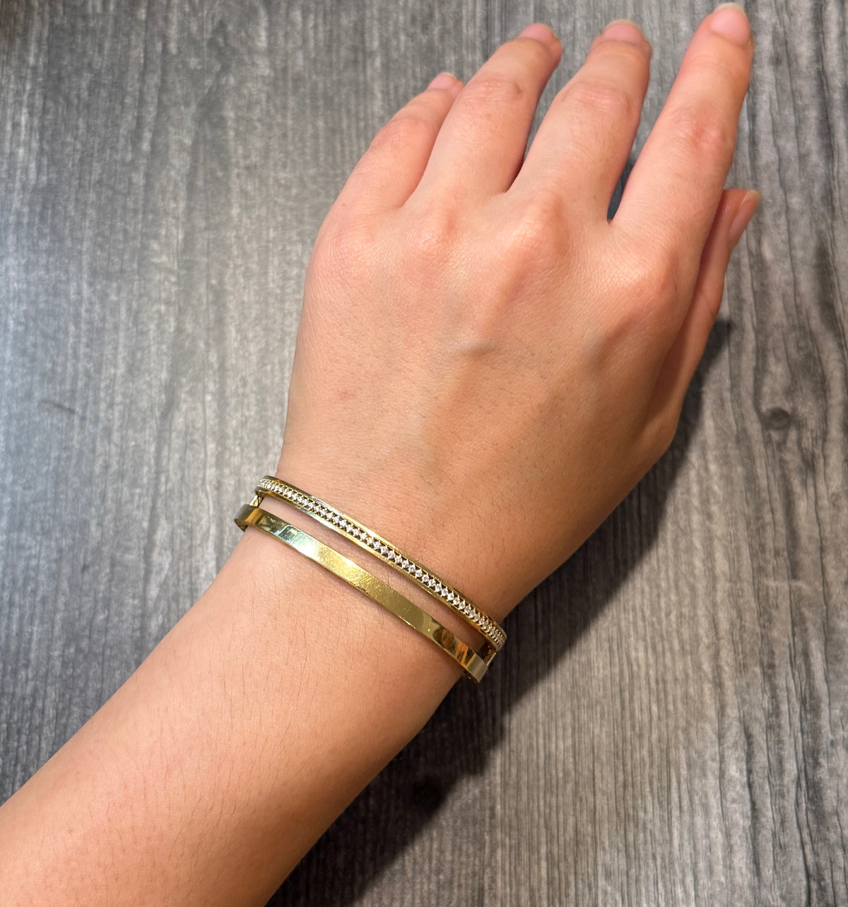 Roberto Coin Diamond “Symphony Princess” 18K Gold Cuff Bracelet (S)