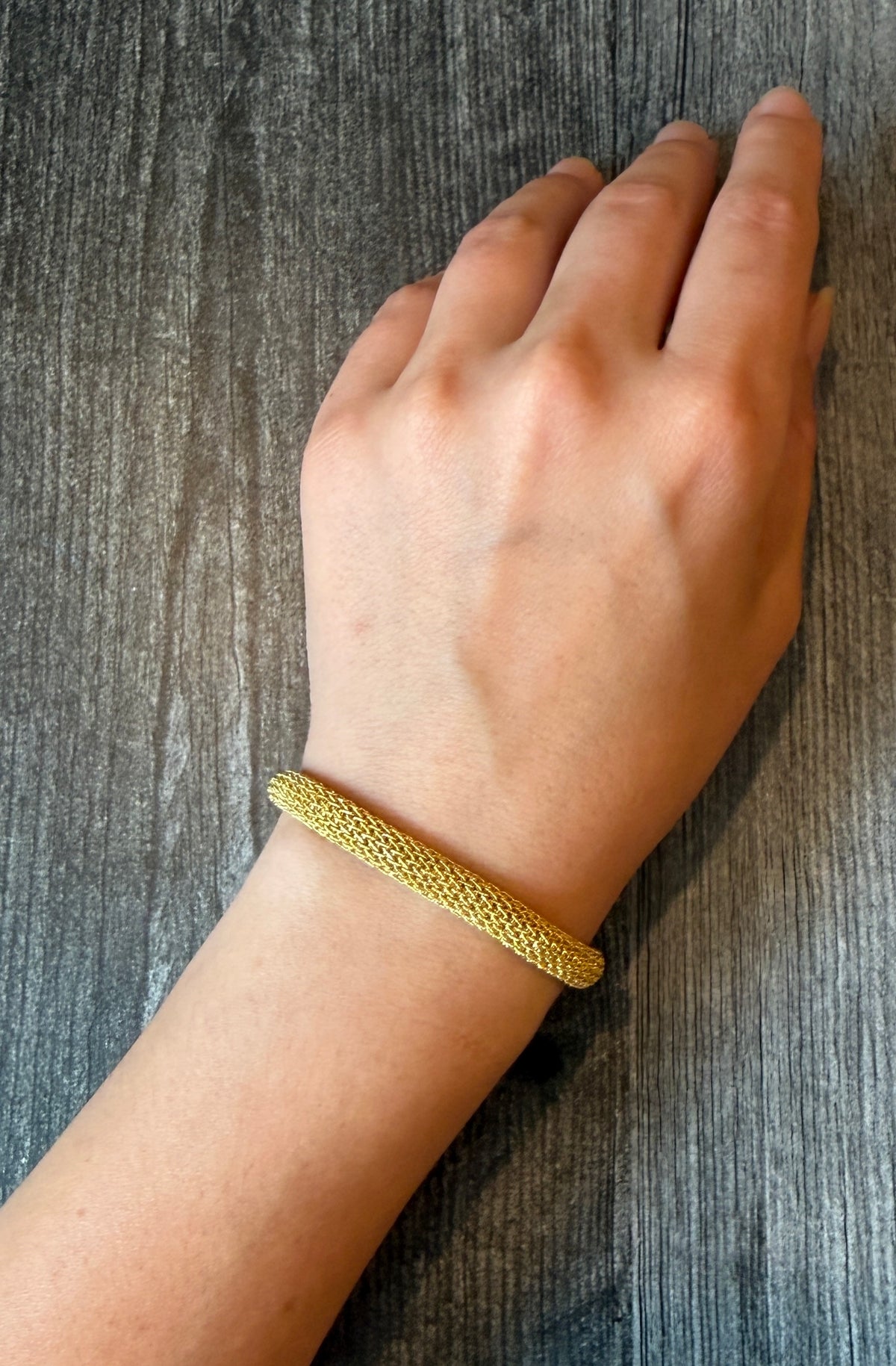 Vintage 18K Gold Mesh Bracelet 2/2 (I)
