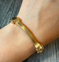 Vintage 14K Gold Jointed Bracelet, 7.75” Long (I)
