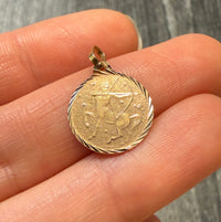 Vintage 14K Rose Gold Sagittarius Charm