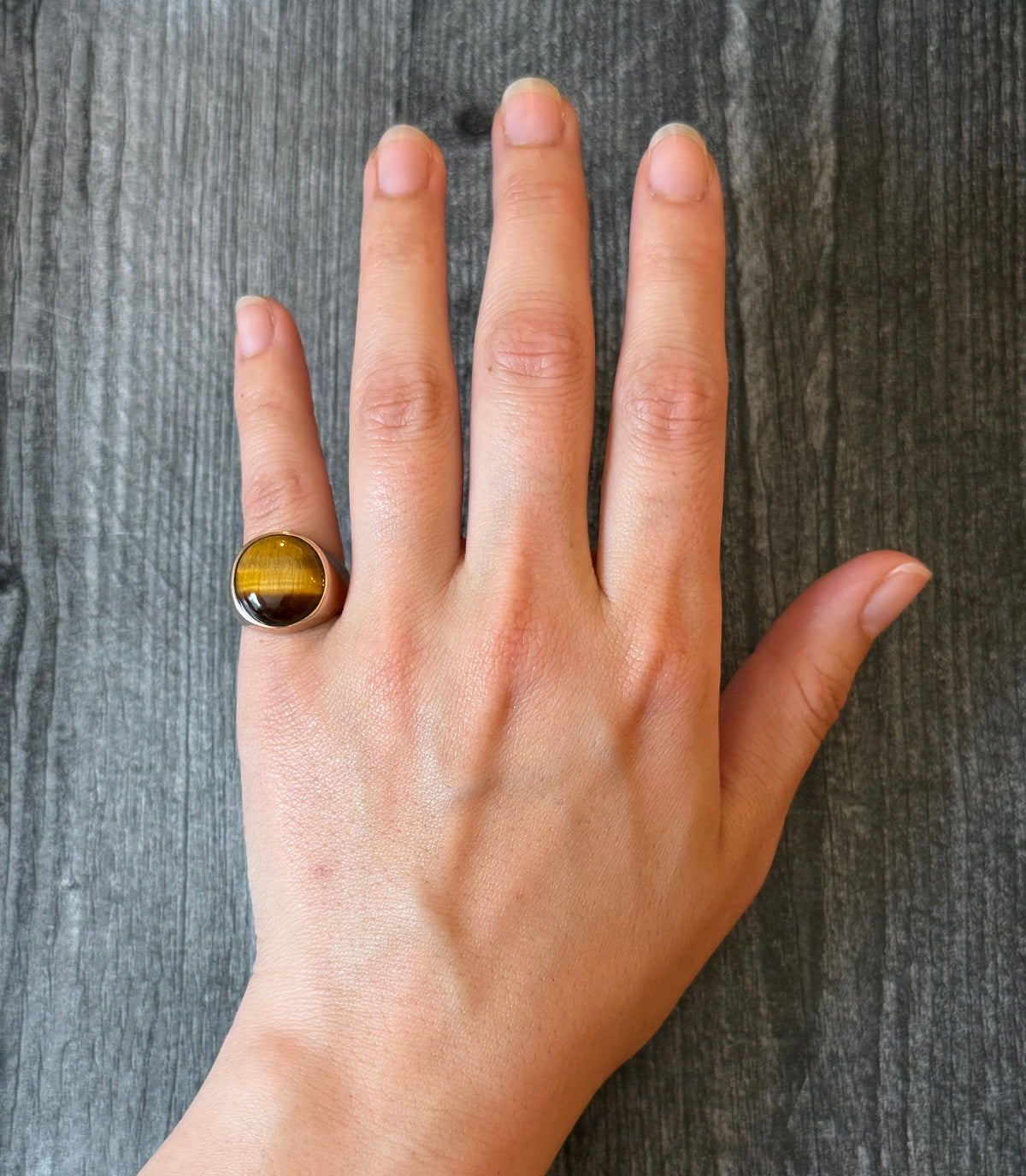 Tiger’s Eye Signet Ring in 10K Gold