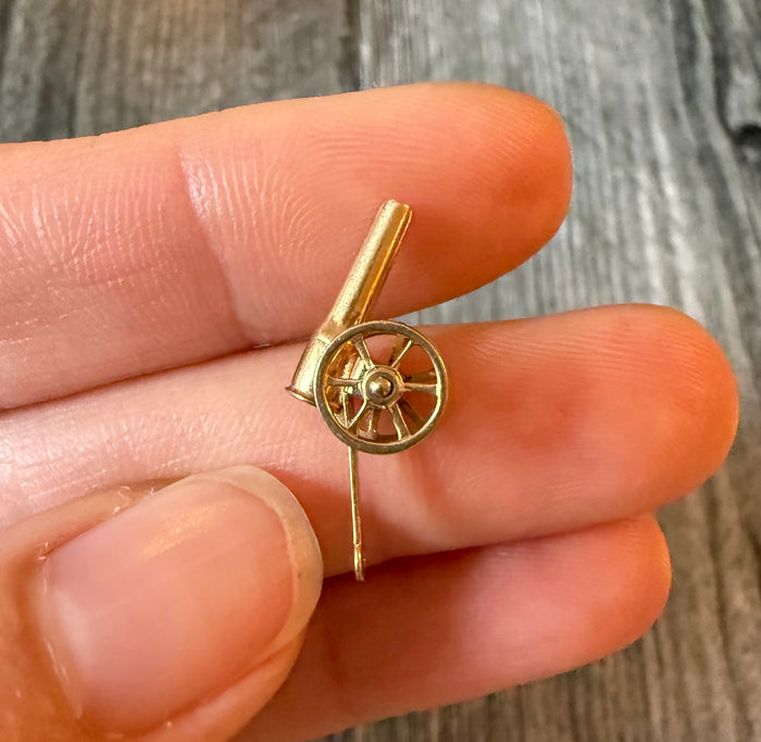 Vintage Whiteside & Blank Cannon Charm in 10K Gold