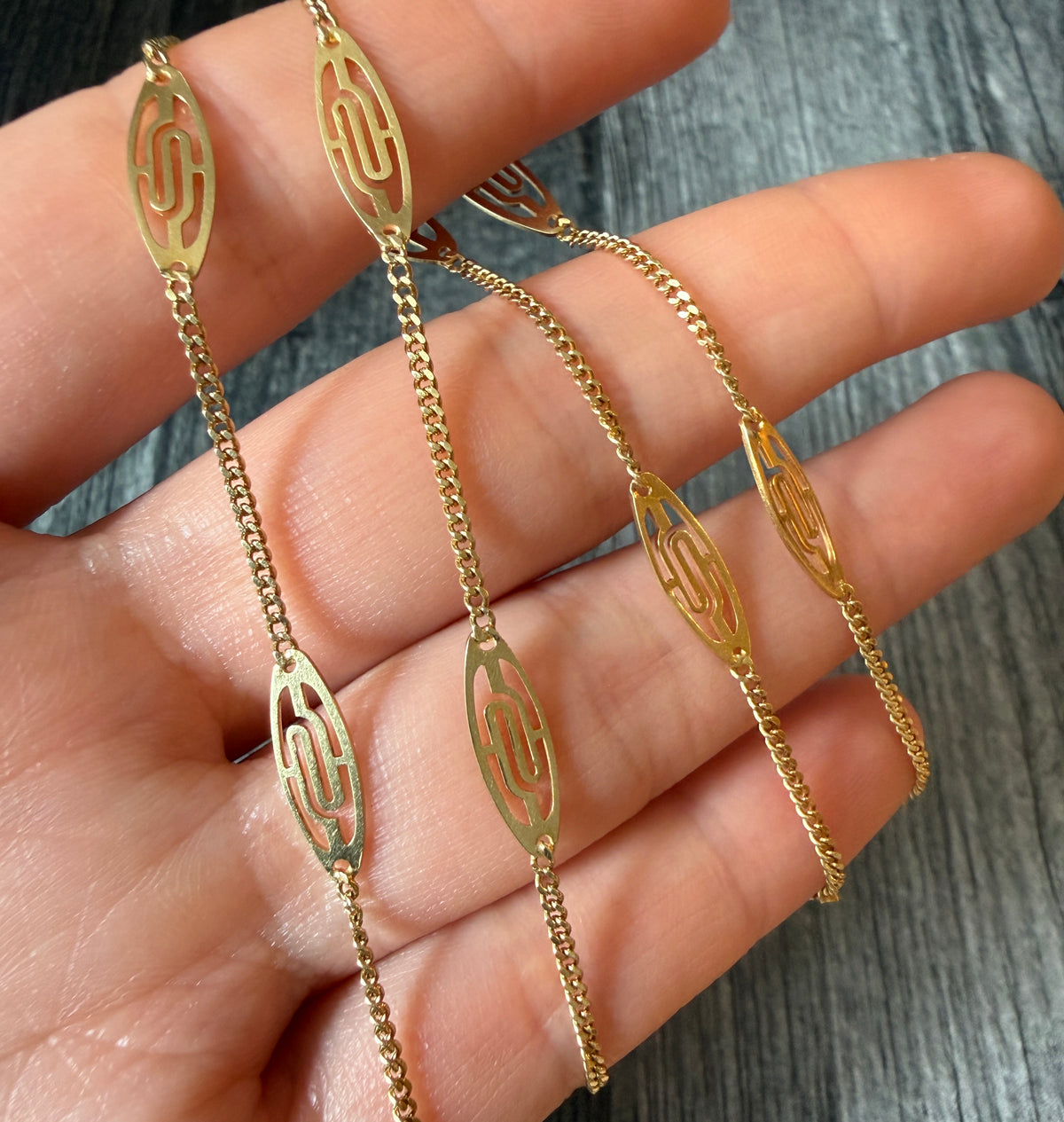 Uno A Erre 14K Gold Filigree Chain, 18.5" Long (S)