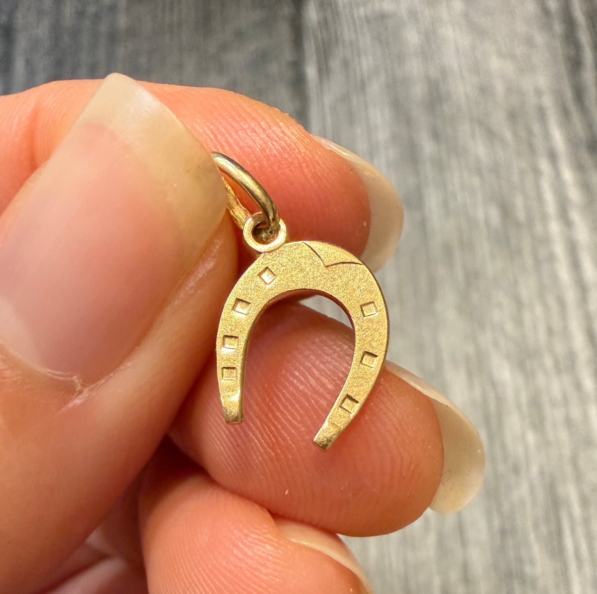 Lucky 18K Gold Horseshoe Charm