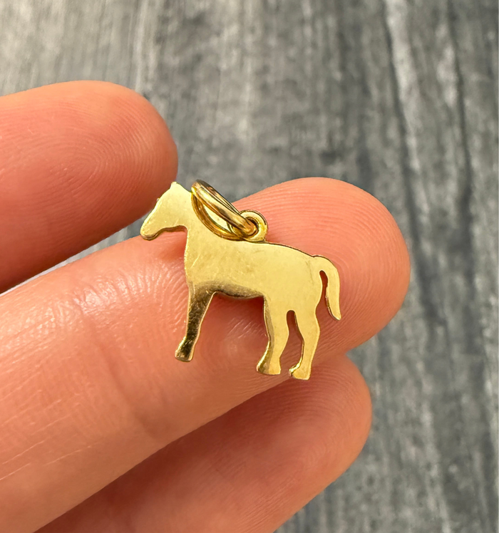 Mini Dodo by Pomellato 18K Gold Horse Charm