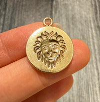 Larter & Sons Zodiac Leo or Lion Intaglio Charm in 14K Gold (Y)