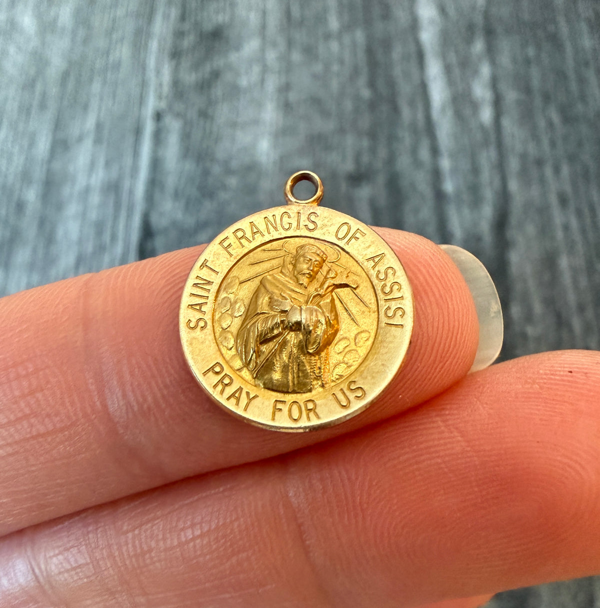 Saint Francis Of Assisi Medal in 14K Gold