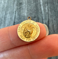 Saint Francis Of Assisi Medal in 14K Gold
