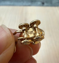 Vintage Articulated Baby Carriage or Pram Charm in 14K Gold