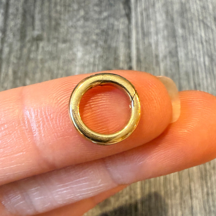 Push In Connector in 14K Gold, Charm Holder or Chain Extender