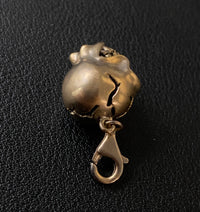 18K Gold and Ruby Skull Charm
