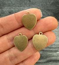 Vintage 14K Gold Heart Tag Charm