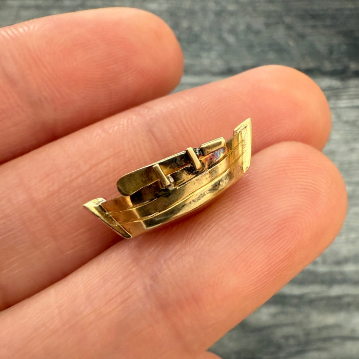 Vintage 14K Gold Row Boat Charm (S)