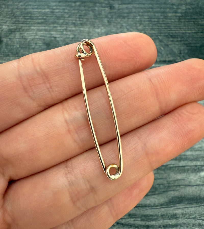 Vintage 10K Gold Safety Pin