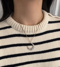 Vintage 14K Gold Flat Curb Link Chain, 18.5" Long