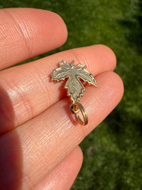 Vintage 14K Maple Leaf Charm