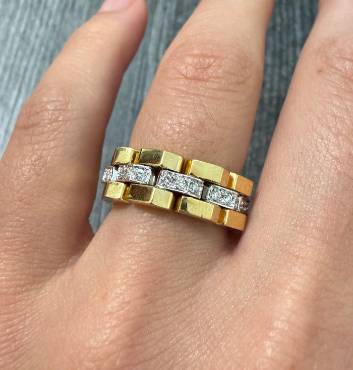 Chimento Diamond and 18K Gold Flex Chain Band