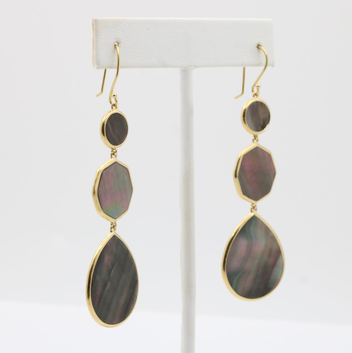 Ippolita Mother of Pearl and 18K Gold Dangling Earrings