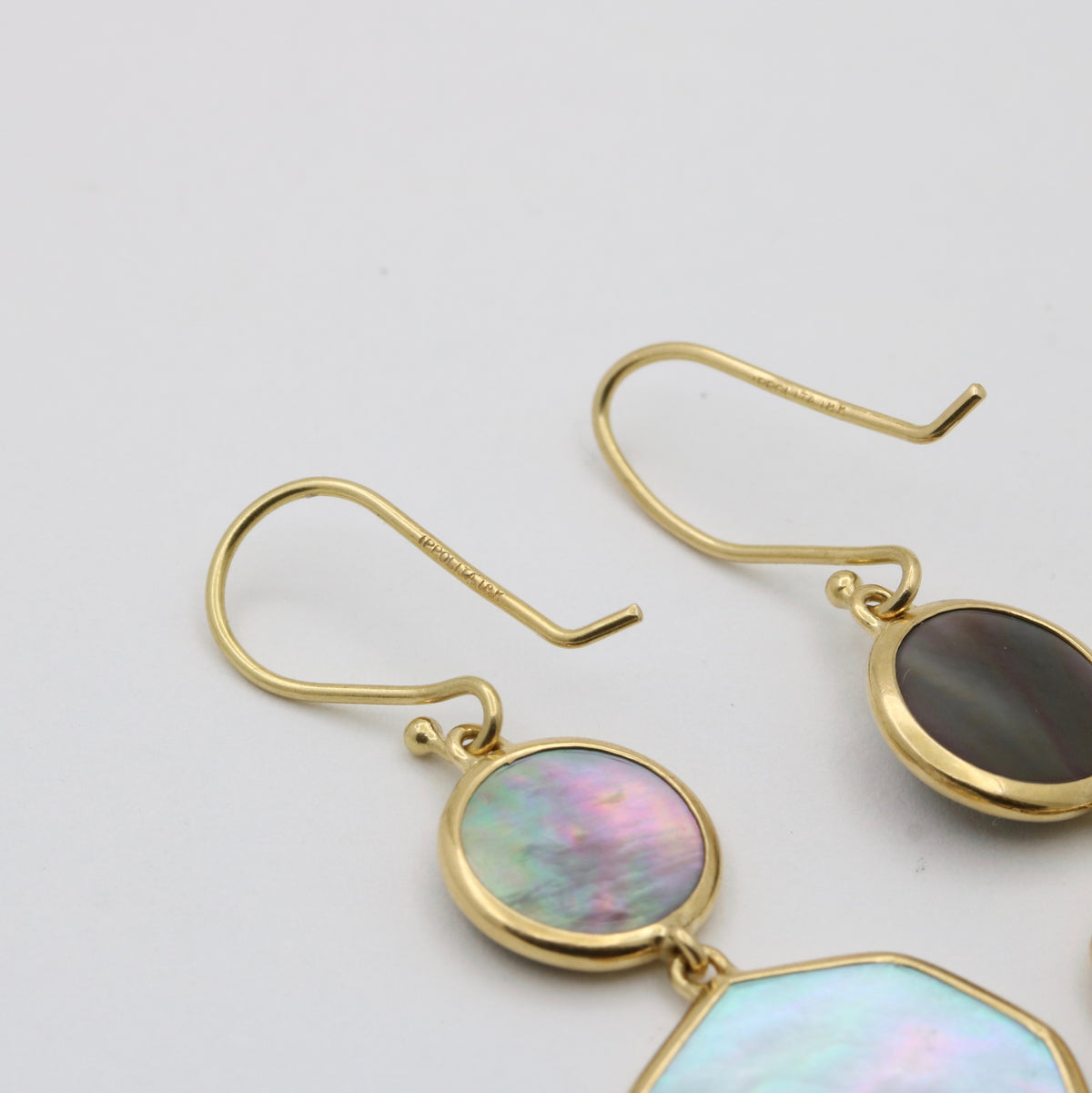 Ippolita Mother of Pearl and 18K Gold Dangling Earrings
