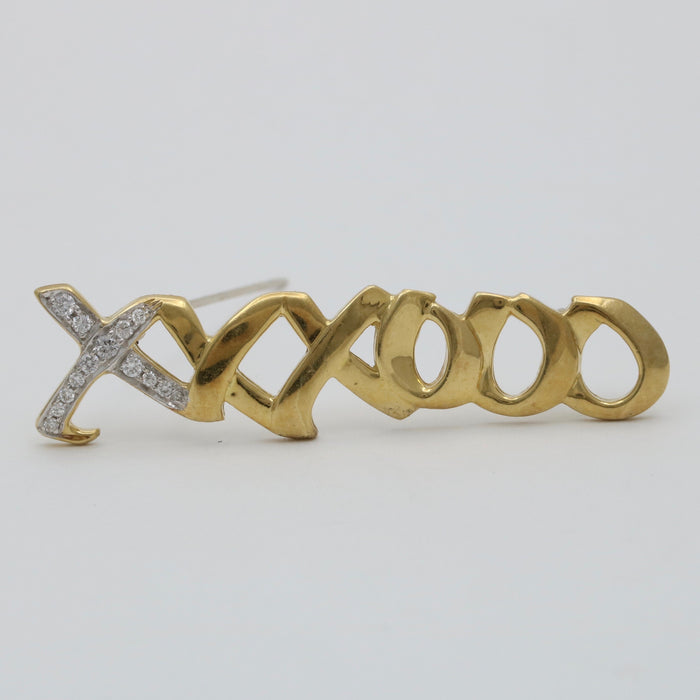 Tiffany Paloma Picasso Diamond Graffiti Love and Kisses Brooch
