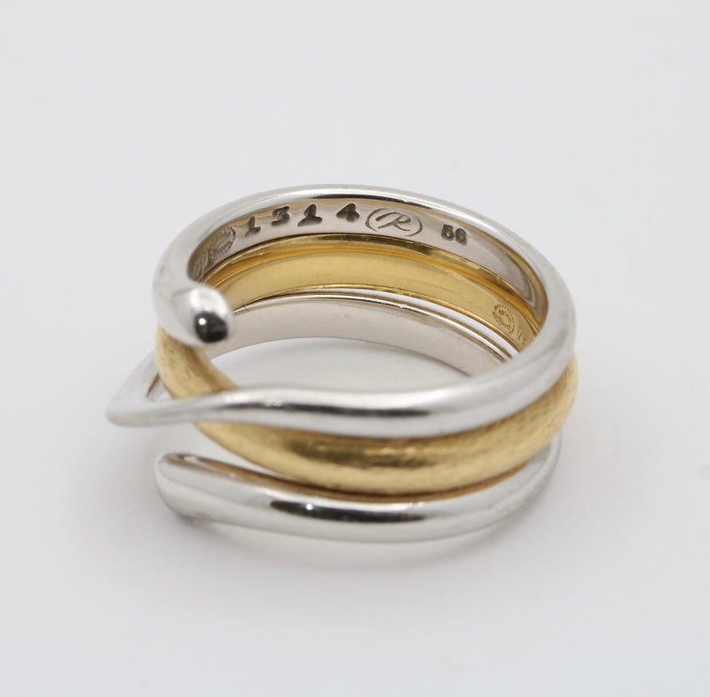 Georg Jensen Magic Combination 18K Gold Nesting Rings, Size 7.5