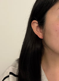 Mini 14K Gold Martini Cocktail Stud Earrings