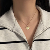 14K Gold Cable Link Chain, 16" Long