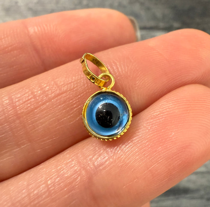 Evil Eye 18K Gold Double Sided Charm