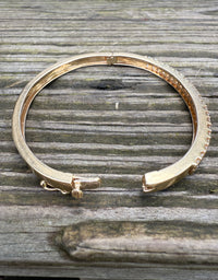 Vintage 2.64 Carat Diamond and 14K Gold Bangle Bracelet